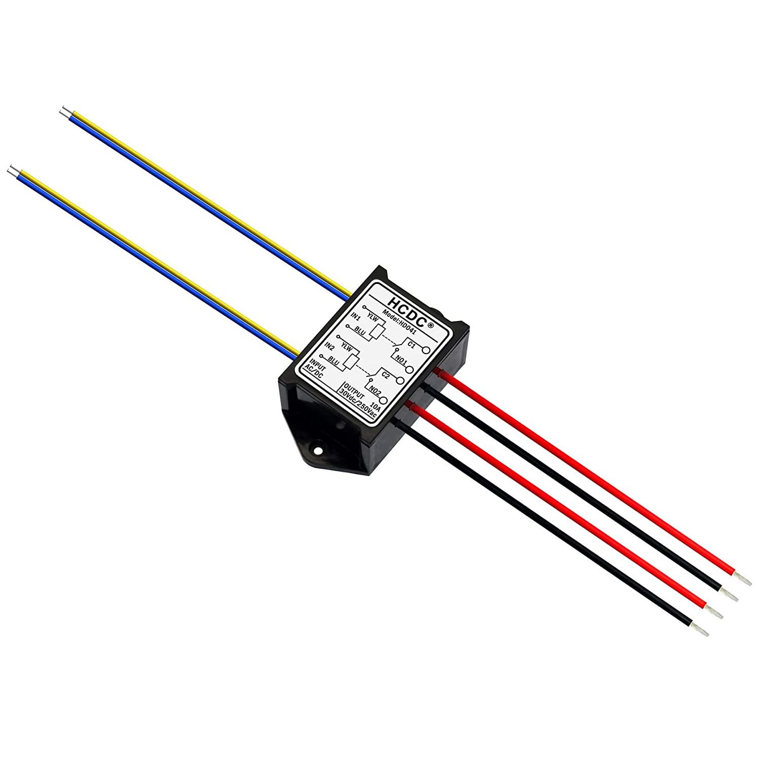 Dual SPST-NO 10 Amp Power Relay Module (AC/DC 5V)