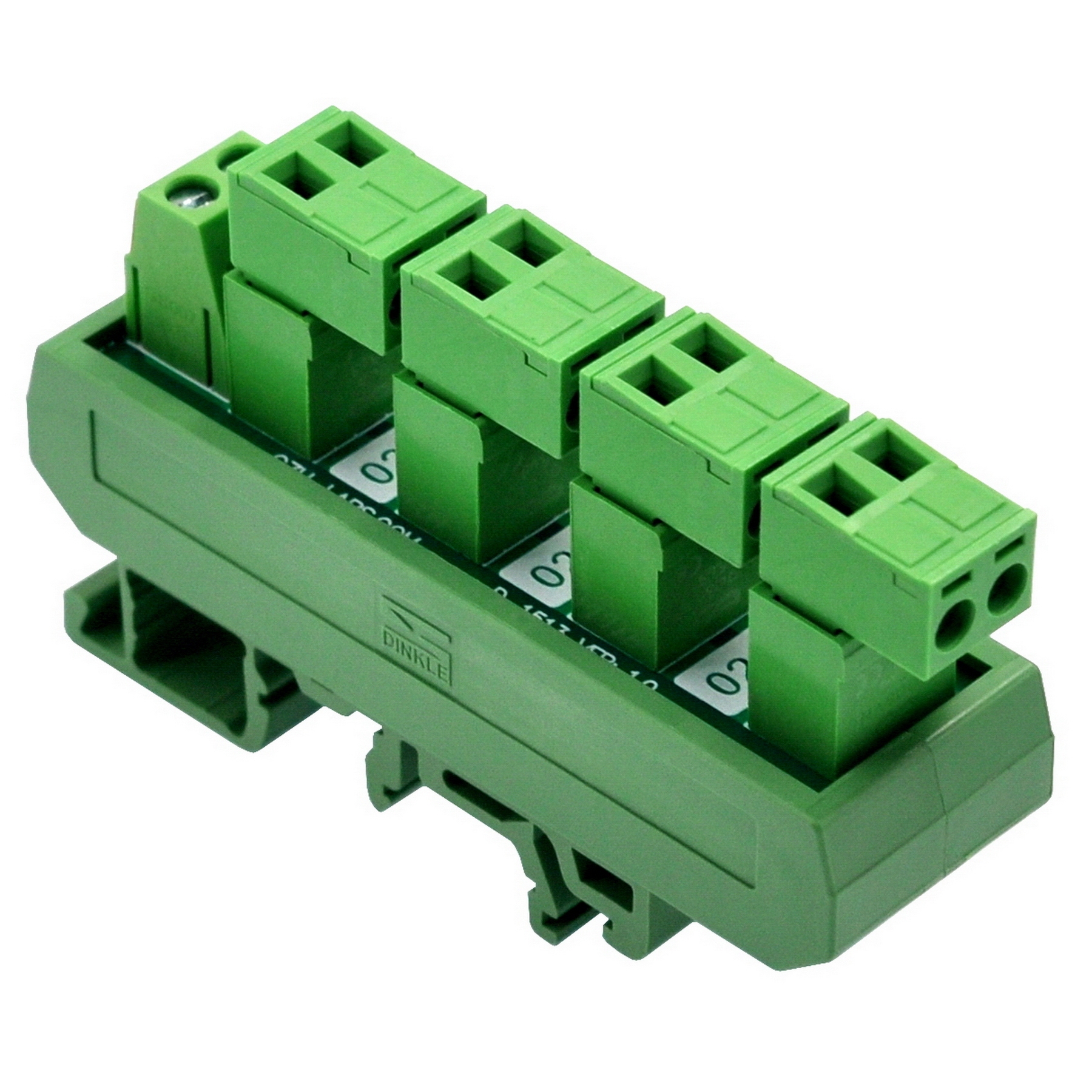 Slim DIN Rail Mount 10A/300V 5x2 Position Pluggable Screw Terminal Block Distribution Module