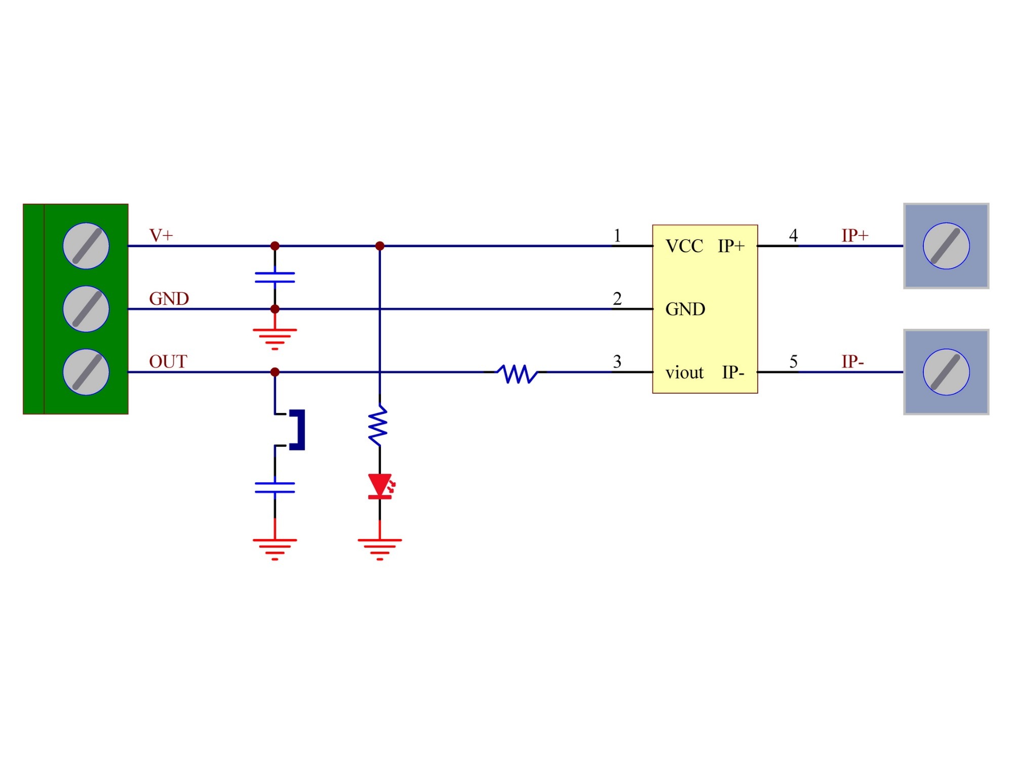 Bidirectional +/-200 Amp Isolated Current Sensor Module,  Based ACS758ECB-200B