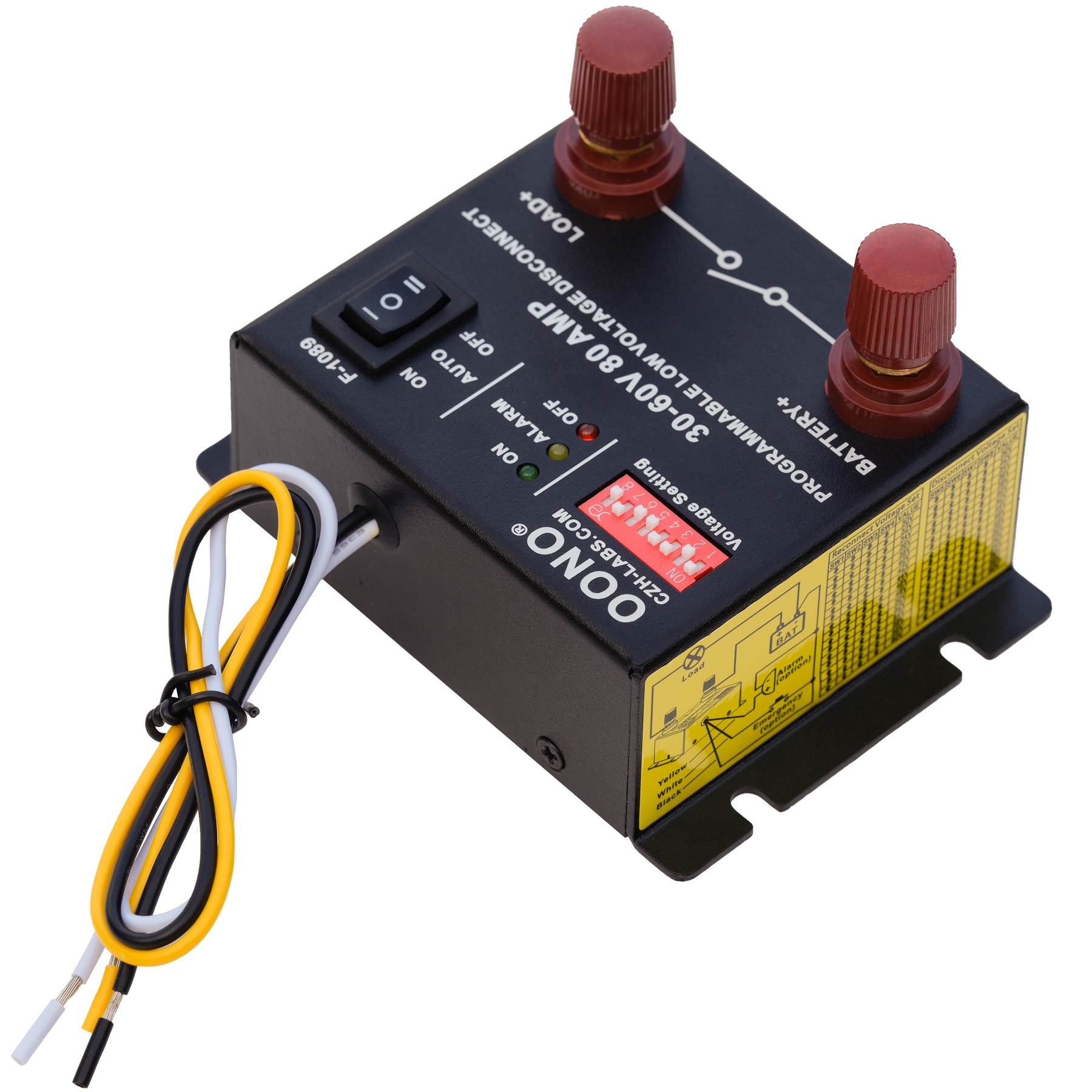 30-60V 80Amp Low Voltage Disconnect LVD Module, for 36V 48V Battery