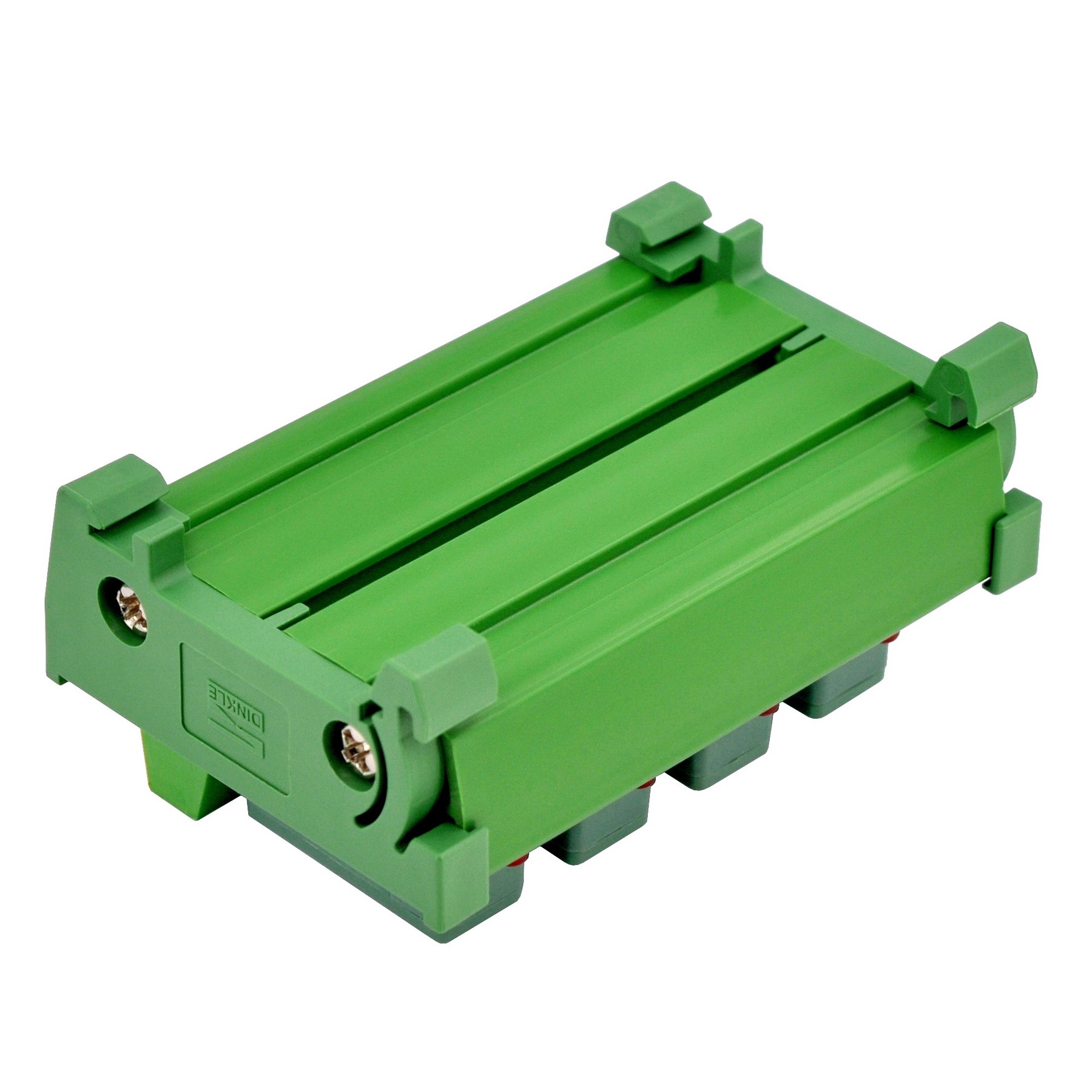 DIN Rail Mount AC 24 - 250V 4 Channel Fuse Module, OONO D-1638AT