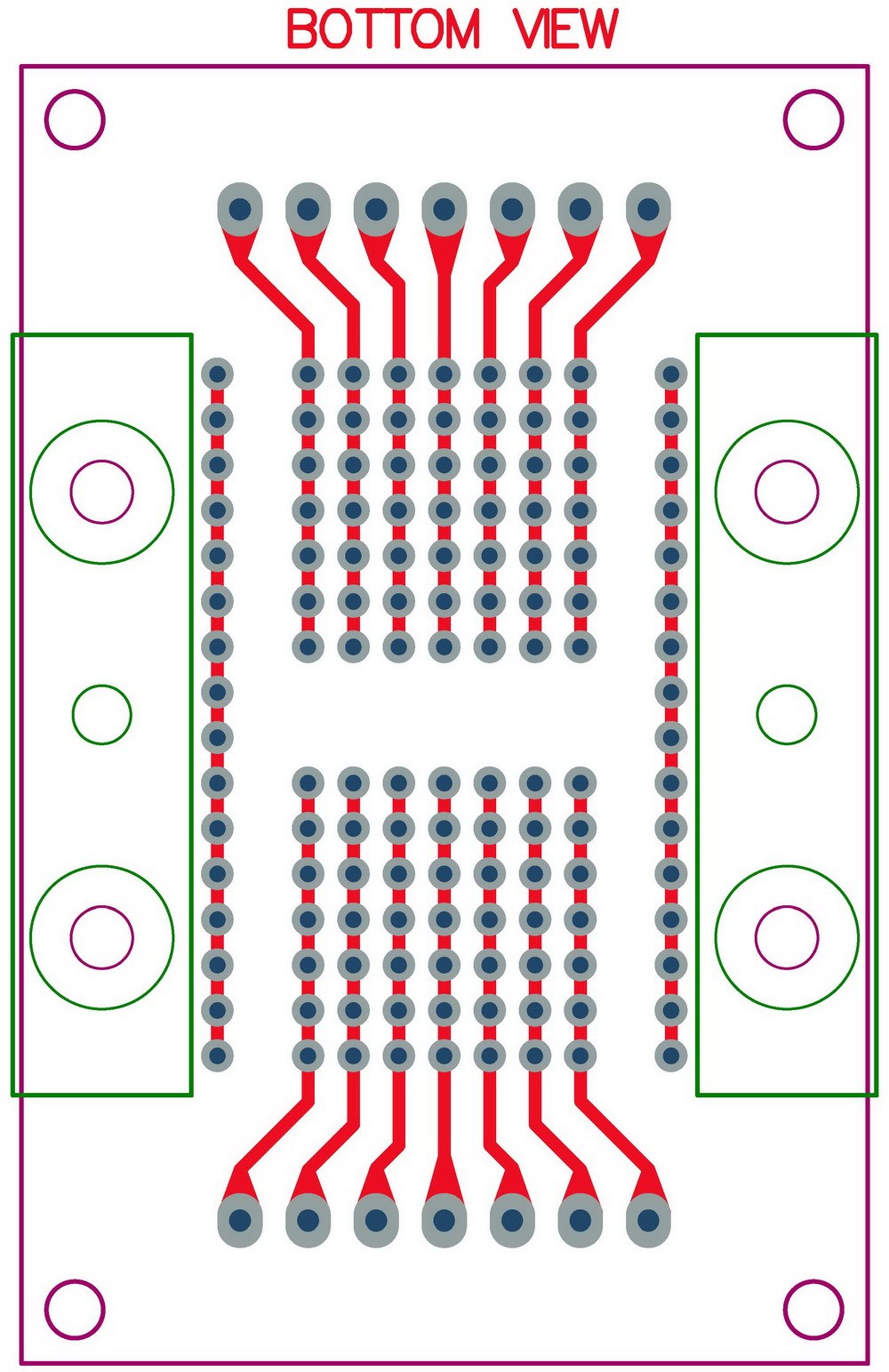 DIP-14 Component to Screw Terminal Adapter Board, w/HQ DIN Rail Mount Carrier.