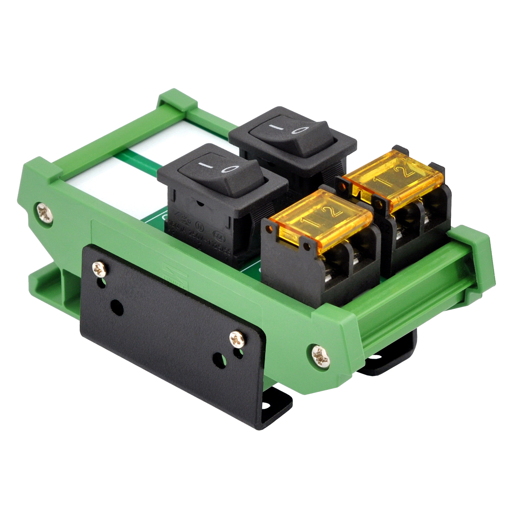 Wall Mount 2 Channel Rocker Switch Module, 10Amp 250VAC / 50VDC