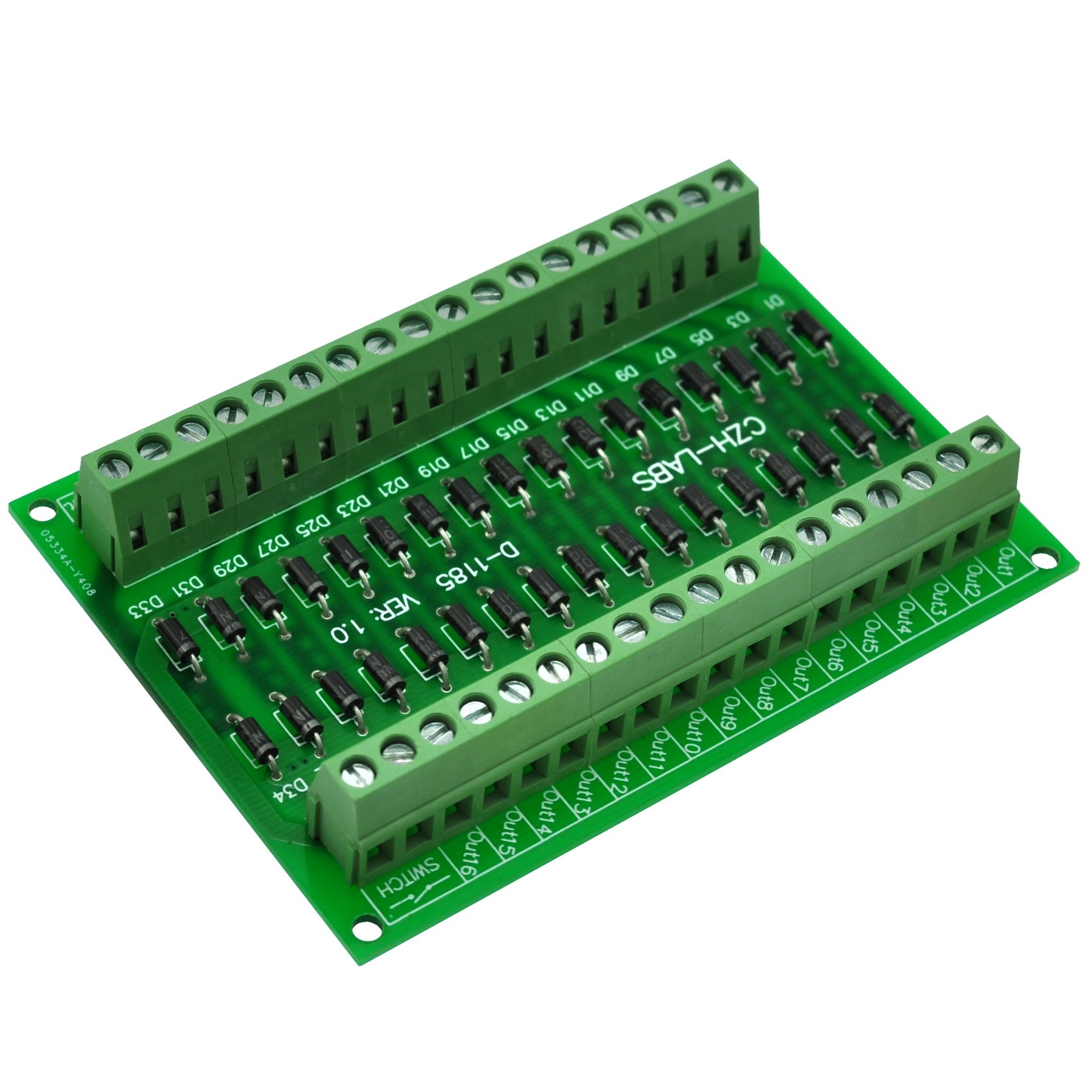CZH-LABS AC Lamp Test Diode Module, 16 Channels.