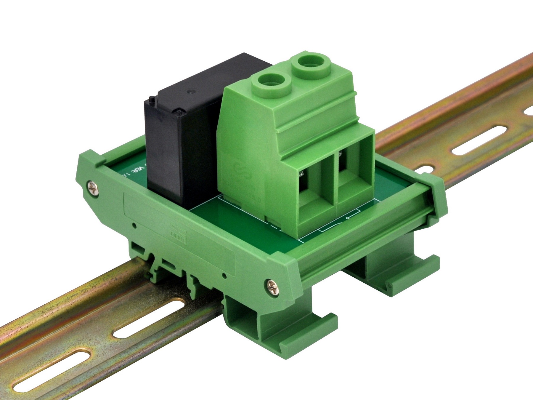Passive 12V SPST 90Amp 277VAC/60VDC Latching Relay Module, DIN Rail Mount, OONO D-1526T