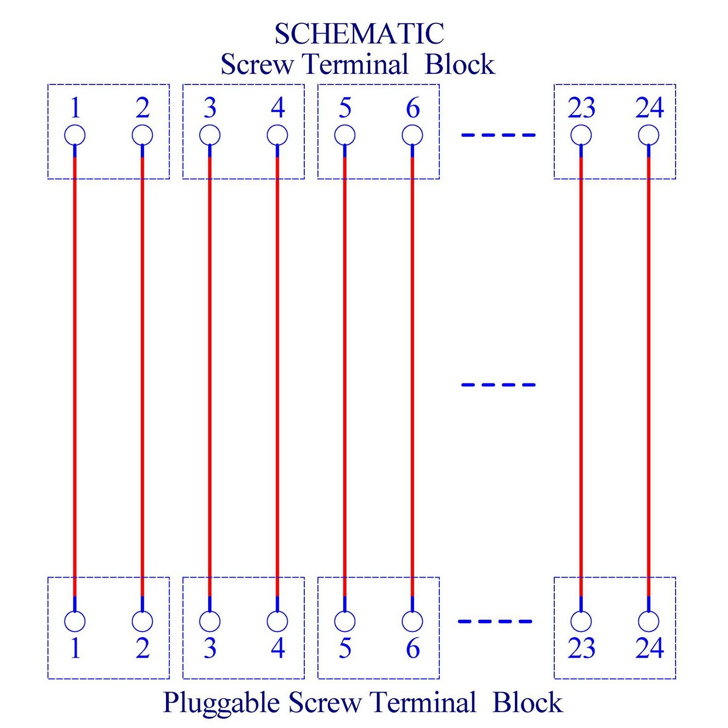ELECTRONICS-SALON DIN Rail Mount Pluggable Top Wiring 12x2 Pole 10A/300V Terminal Block Module.
