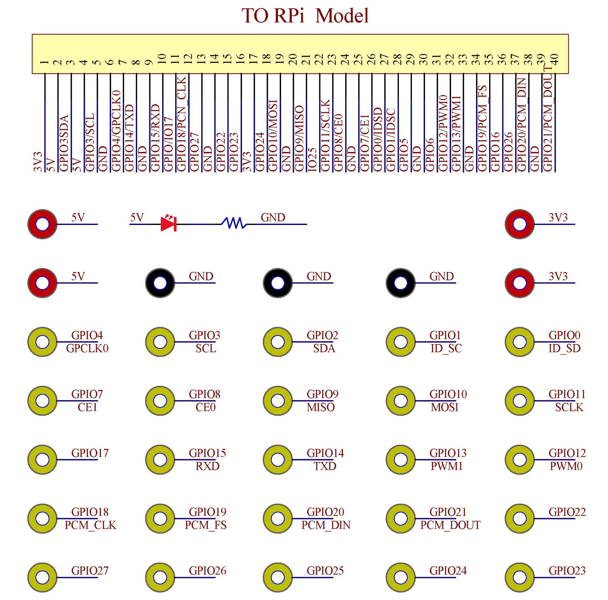 Banana Socket GPIO Breakout Board for Raspberry Pi 1A+ 1B+ 2B 3B 3B+ 3A+ 4B
