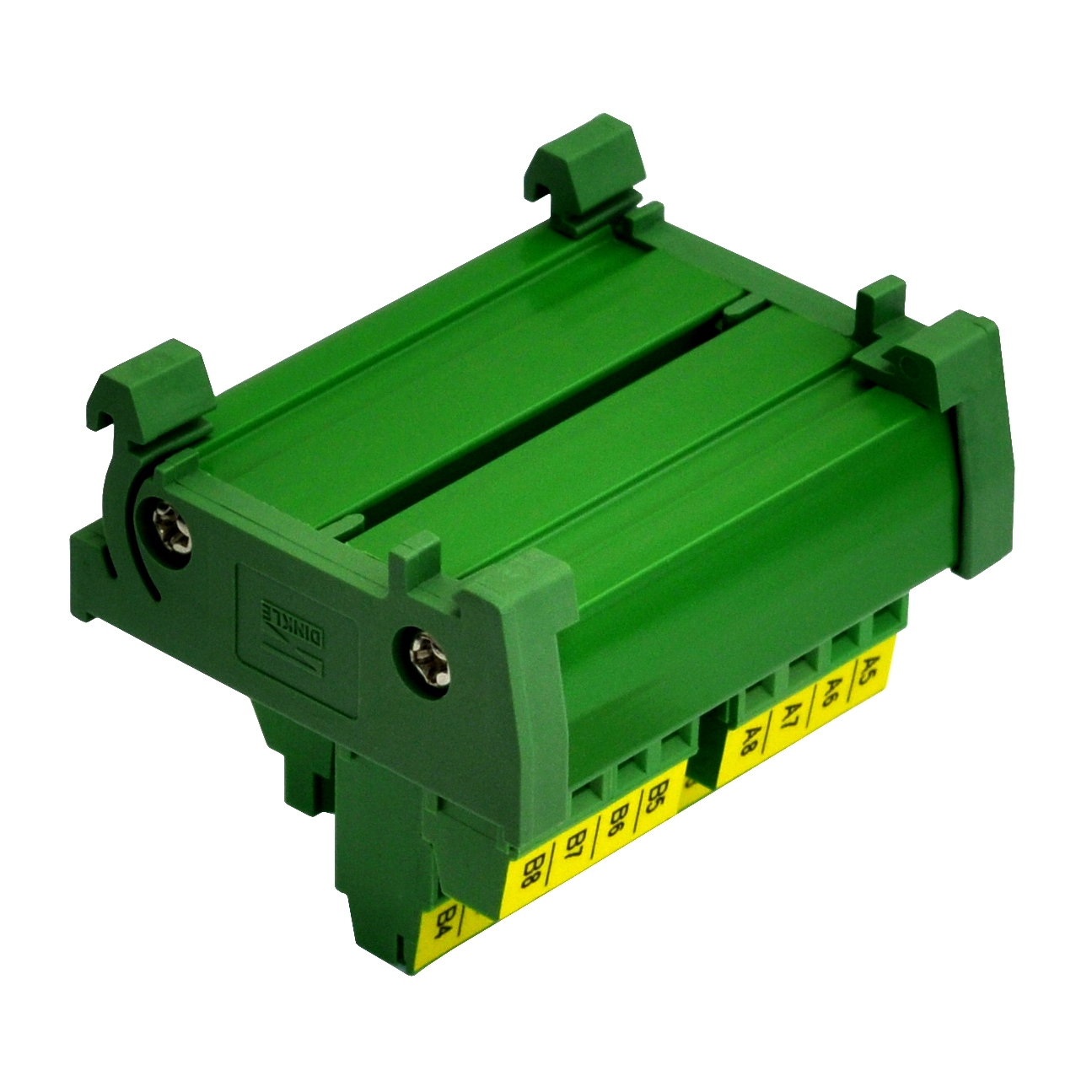 DIN Rail Mount 2x8 Position Screw Terminal Block Power Distribution Module