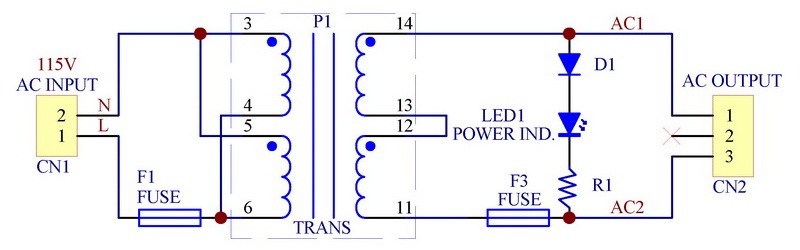 CZH P 115VAC, S 36VAC, 15VA DIN Rail Mount Toroidal Power Transformer Module.