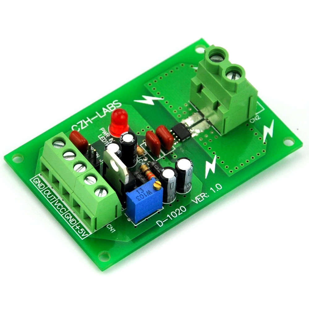 Panel Mount +/-20Amp AC/DC Current Sensor Module Board, based on ACS712.
