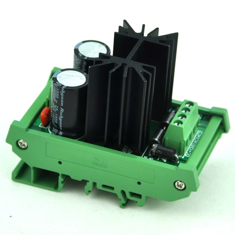 CZH DIN Rail Mount Positive 1.25~37V DC Adjustable Voltage Regulator Module.
