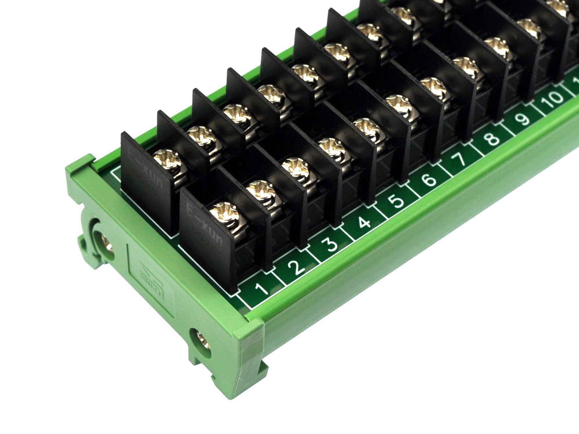 DIN Rail Mount 20Amp 2x36 Position Barrier Terminal Block Module