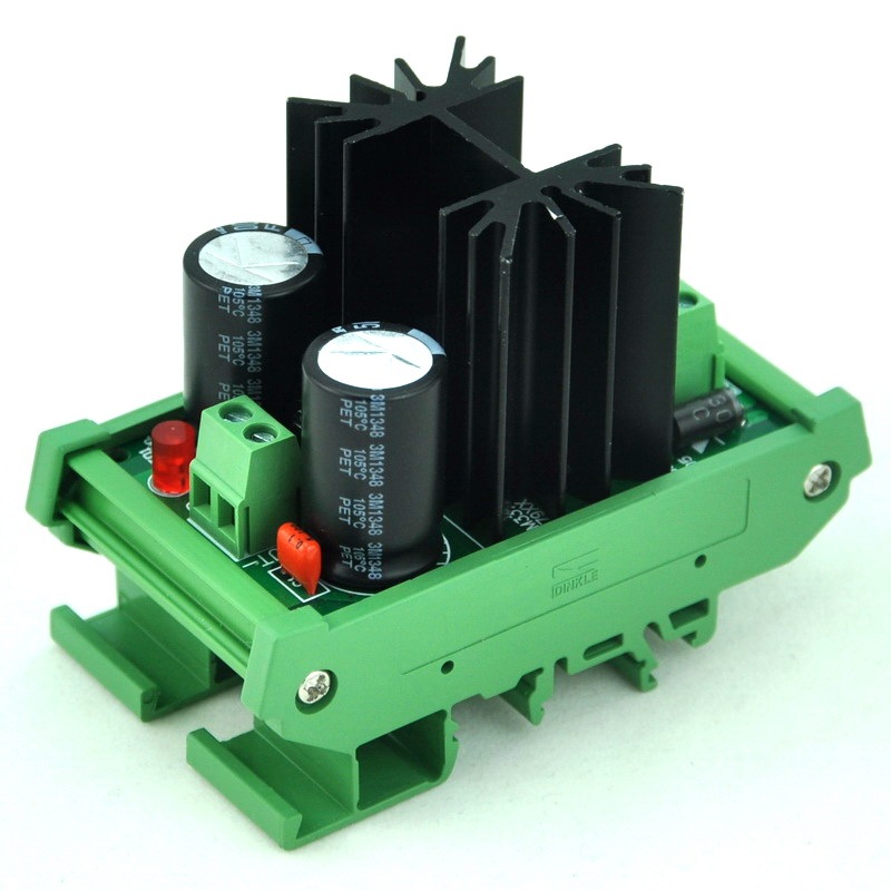 CZH DIN Rail Mount Negative 1.25~37V DC Adjustable Voltage Regulator Module.