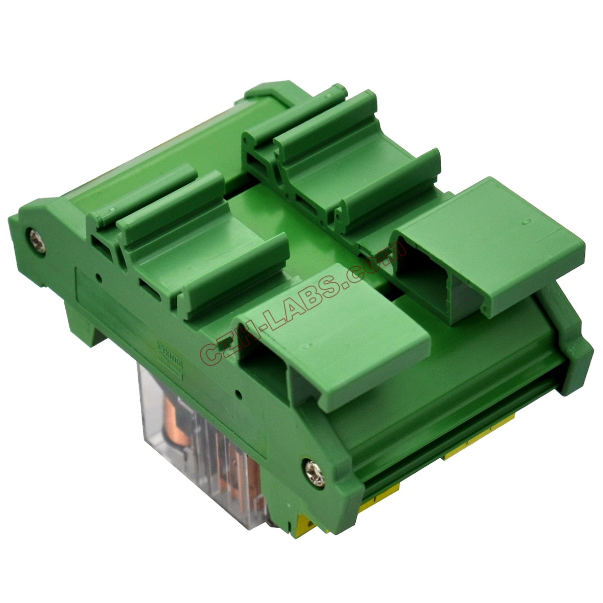 DIN Rail Mount AC/DC 5V Control 2 DPDT 5Amp Pluggable Power Relay Interface Module.