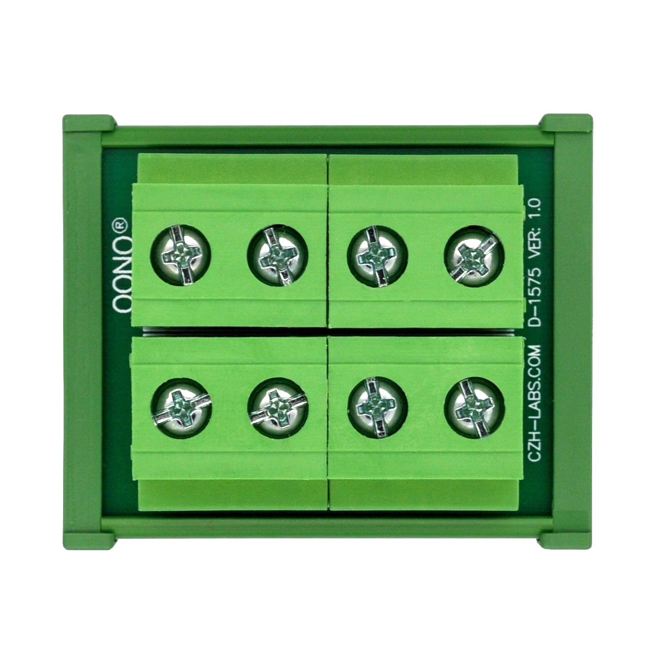 DIN Rail Mount 52Amp 300V 4 Position Screw Terminal Block Distribution Module
