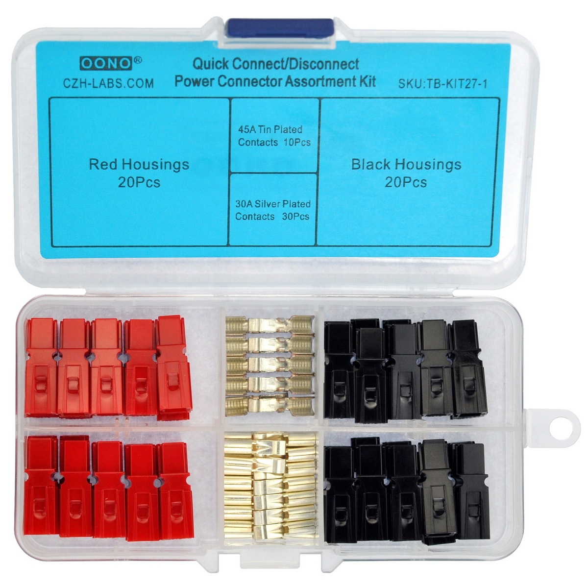 20 Pairs 30/45A Powerpole Connector Plug Assortment Kit