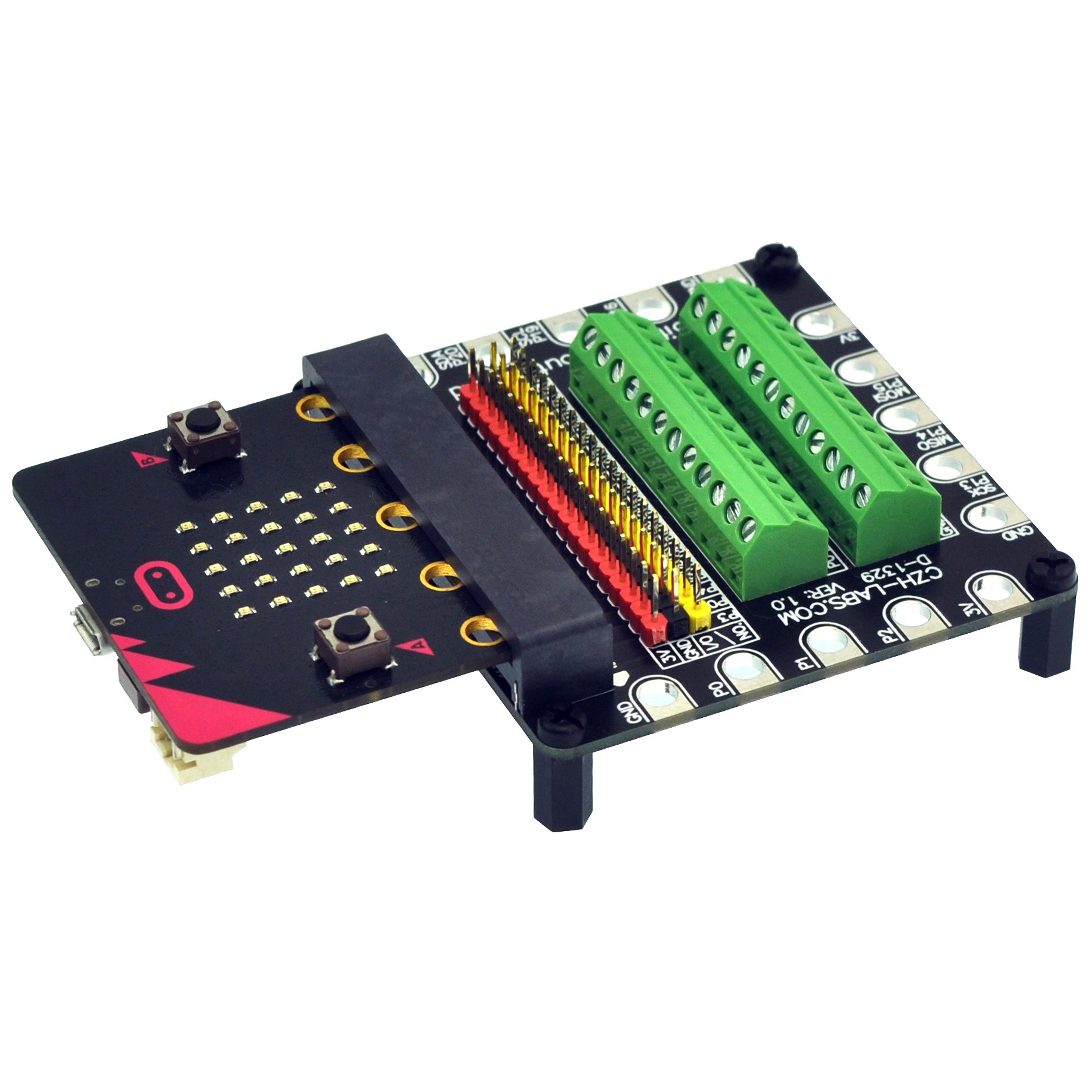 Edge Connector IO Breakout Board for BBC micro:bit, Microbit Breakout Module.