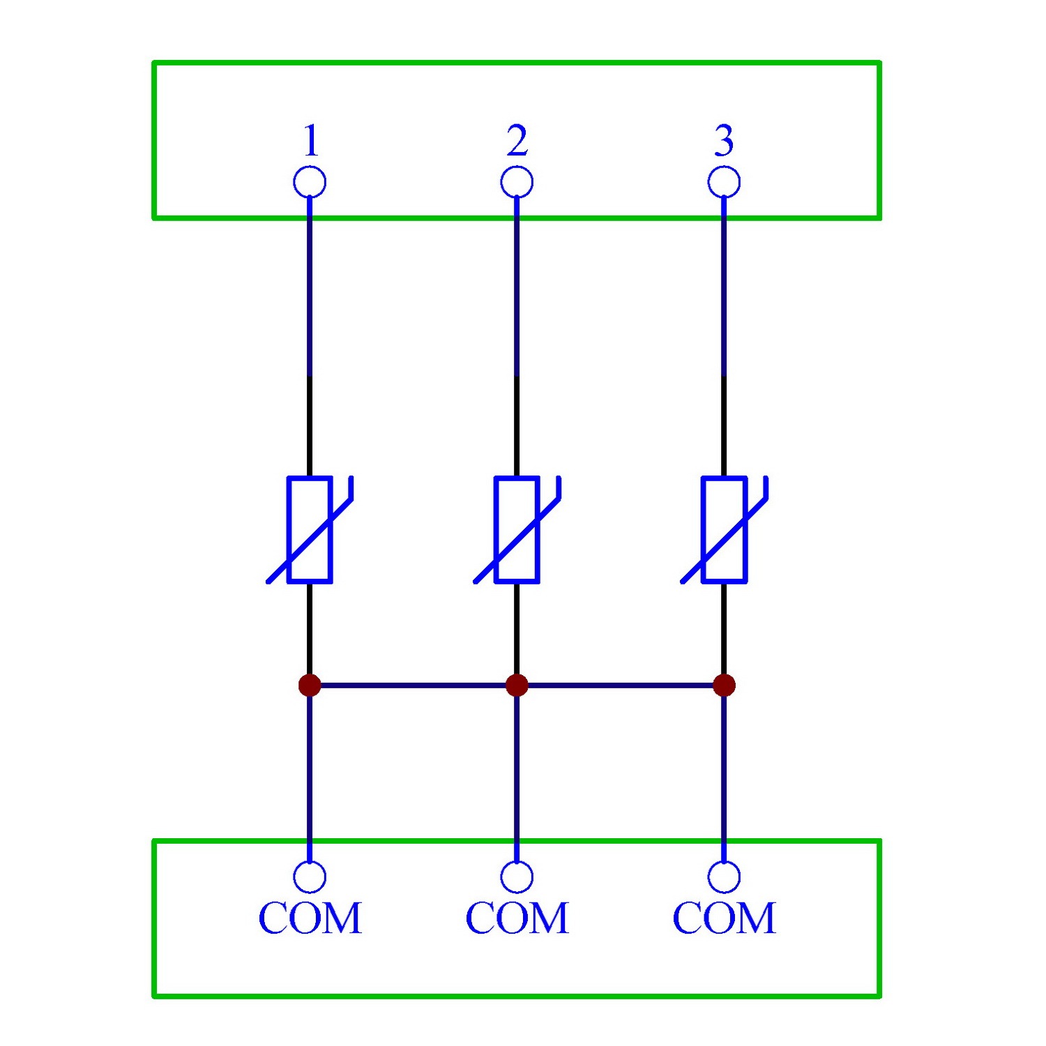 Chunzehui 3 Channels Common DIN Rail Mount 30V SIOV Metal Oxide Varistor Interface Module, Surge Suppressor Protection SPD Board.