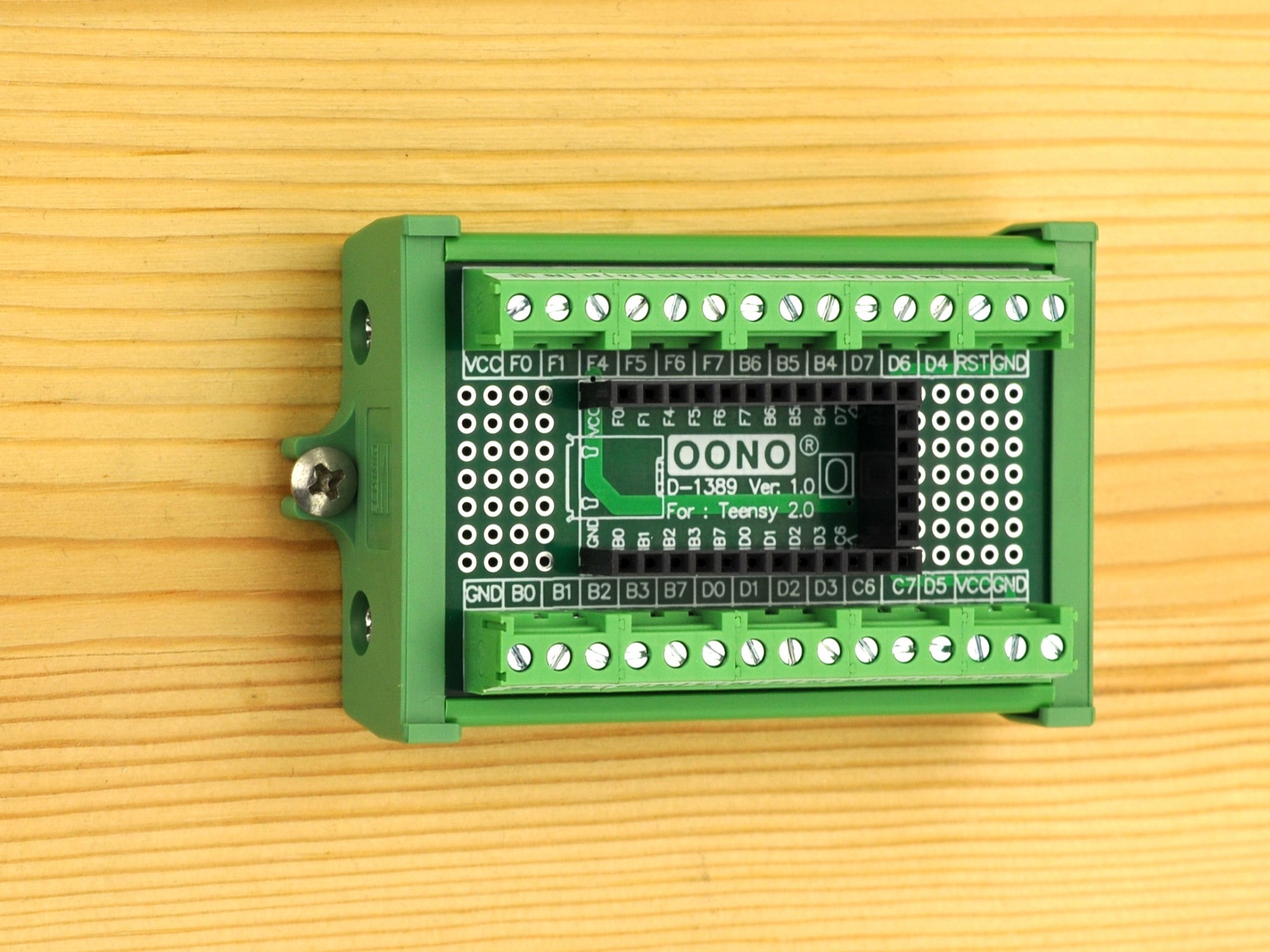 Terminal Block Breakout Board Module for Teensy 2.0, Screw Mount Version