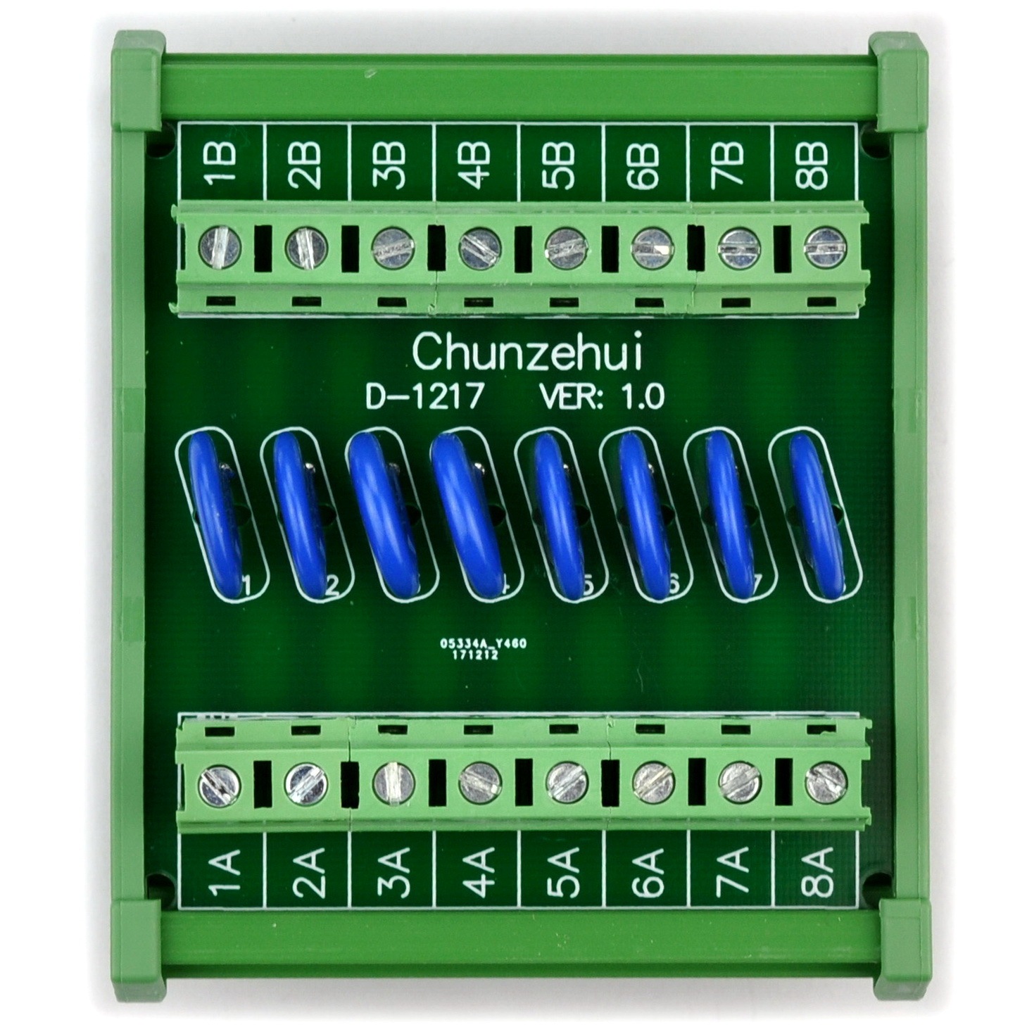 Chunzehui 8 Channels Individual DIN Rail Mount 150V SIOV Metal Oxide Varistor Interface Module, Surge Suppressor Protection SPD Board.