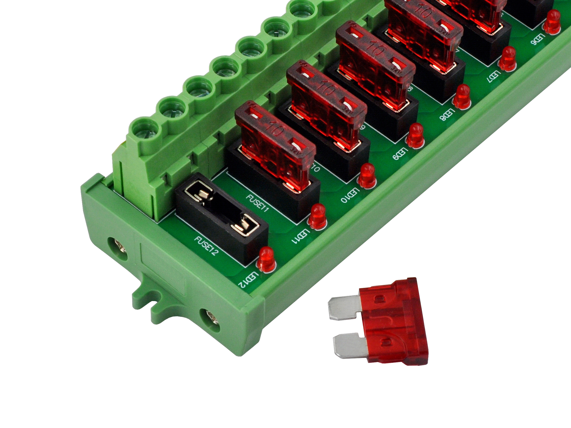 Screw Mount DC 5 - 32V 18 Channel ATO Fuse Module, CZH-LABS D-1709P/32V