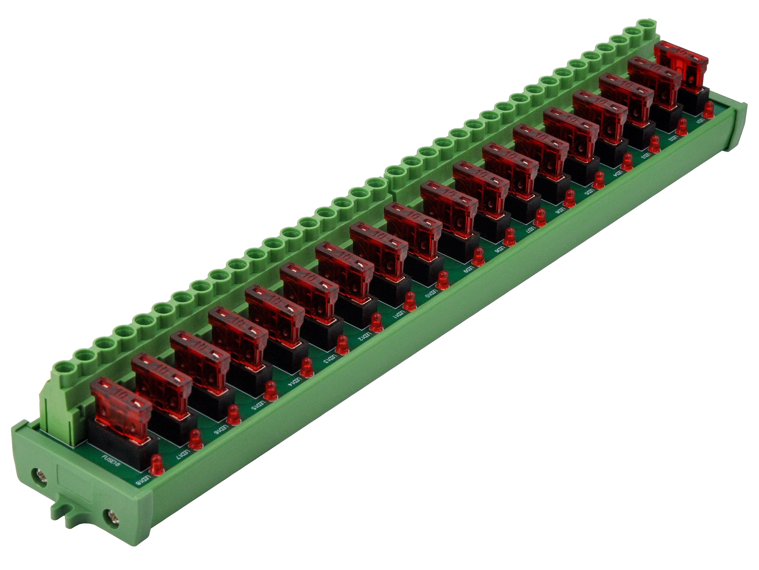 Screw Mount DC 5 - 32V 18 Channel ATO Fuse Module, CZH-LABS D-1709P/32V