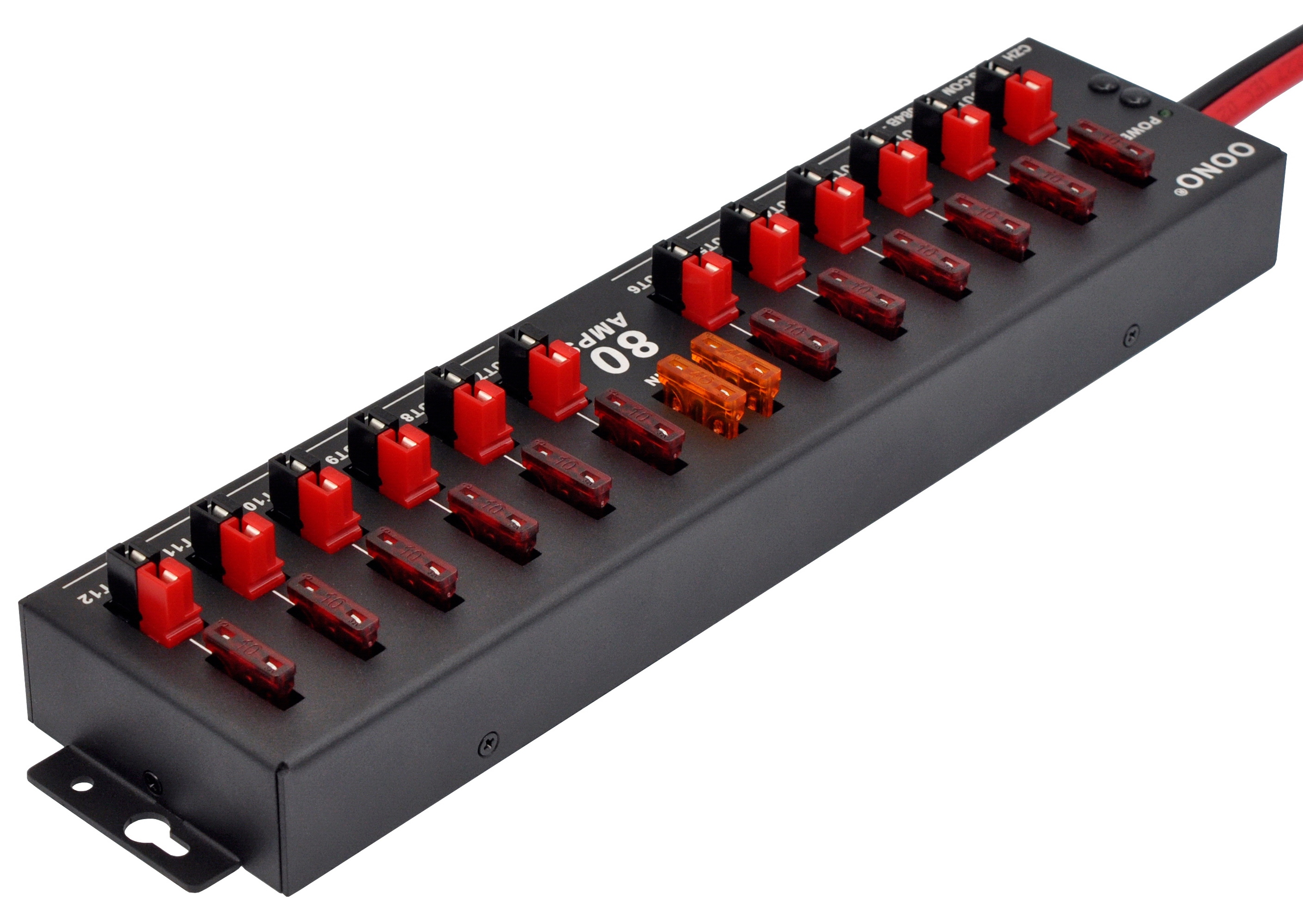 Wired 12 Port Powerpole DC Power Splitter Distribution Module