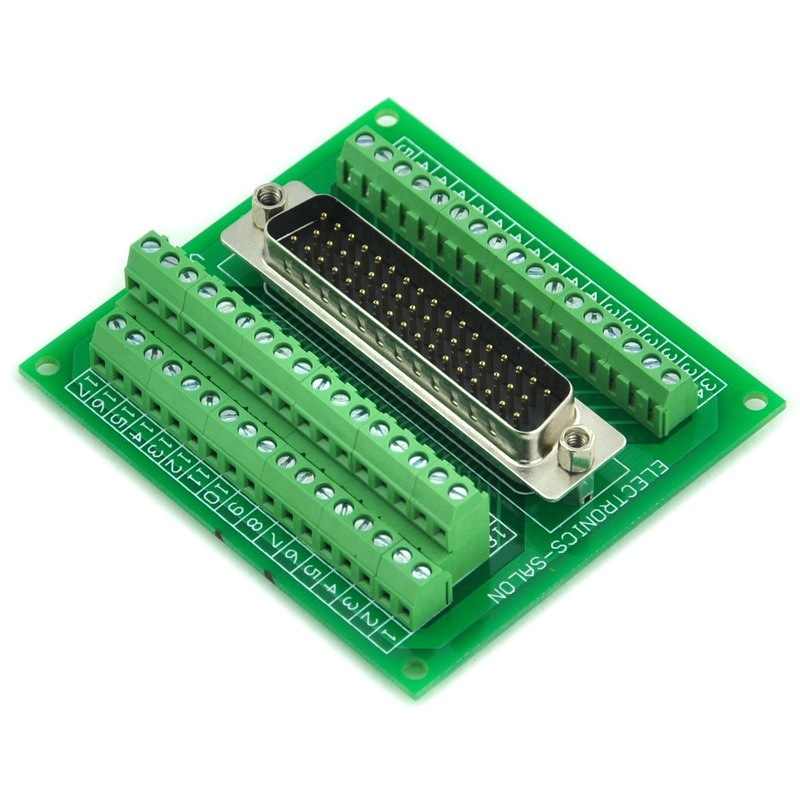 ELECTRONICS-SALON D-SUB DB50 Male Header Breakout Board, DSUB.