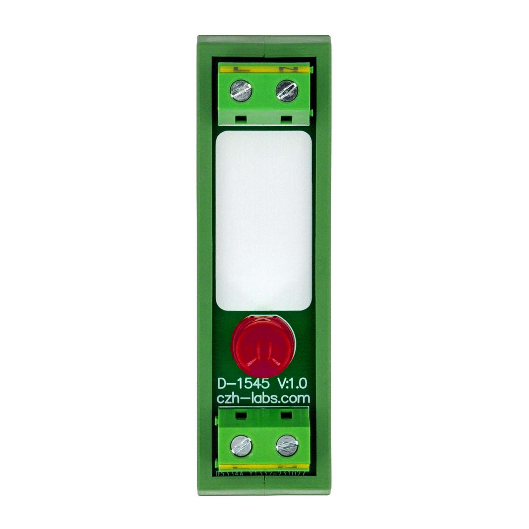 DIN Rail Mount AC 60-280V 1 Channel Red 10mm LED Indicator Light Module