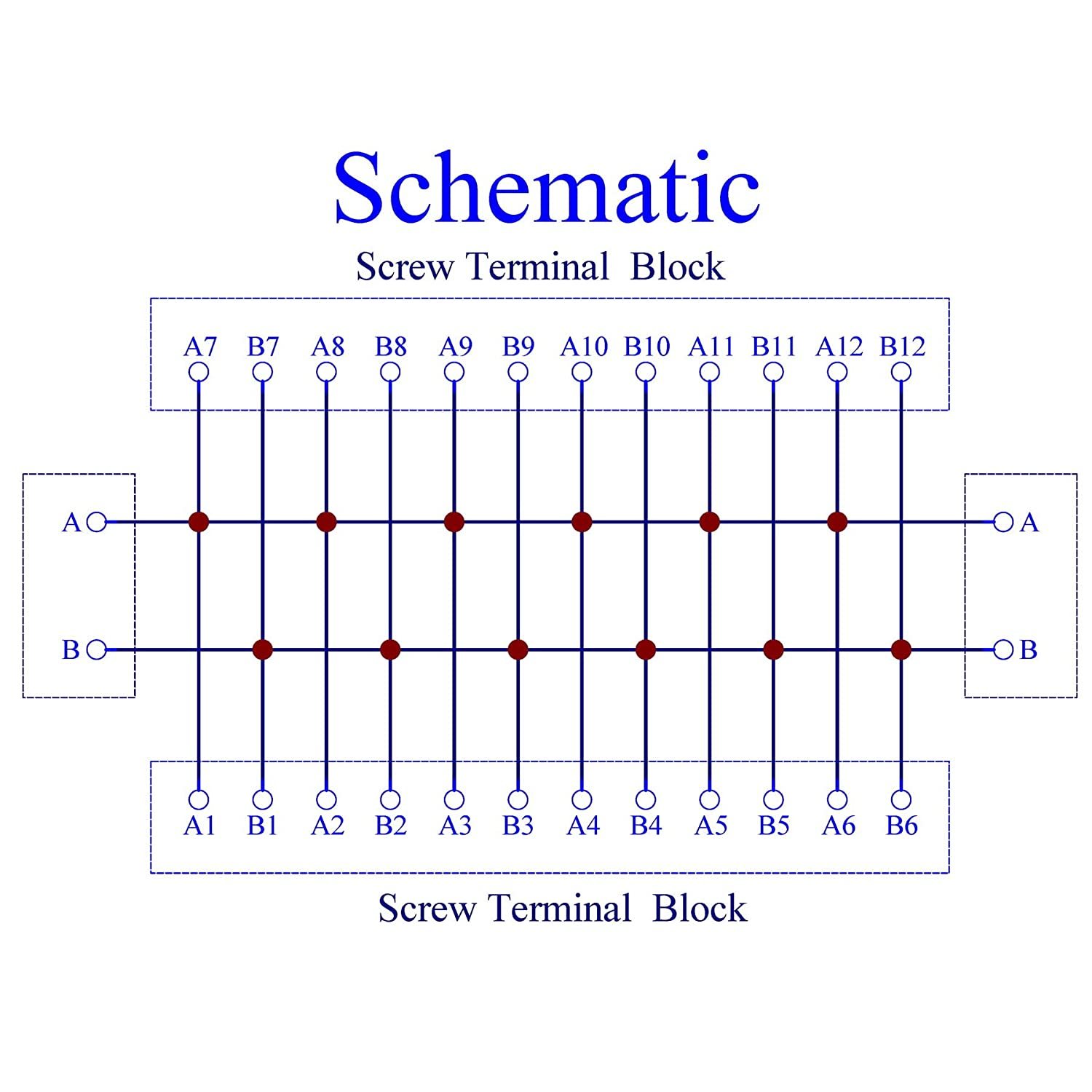 16 Amp 2x12 Position Terminal Block Distribution Module for AC DC 48V max.