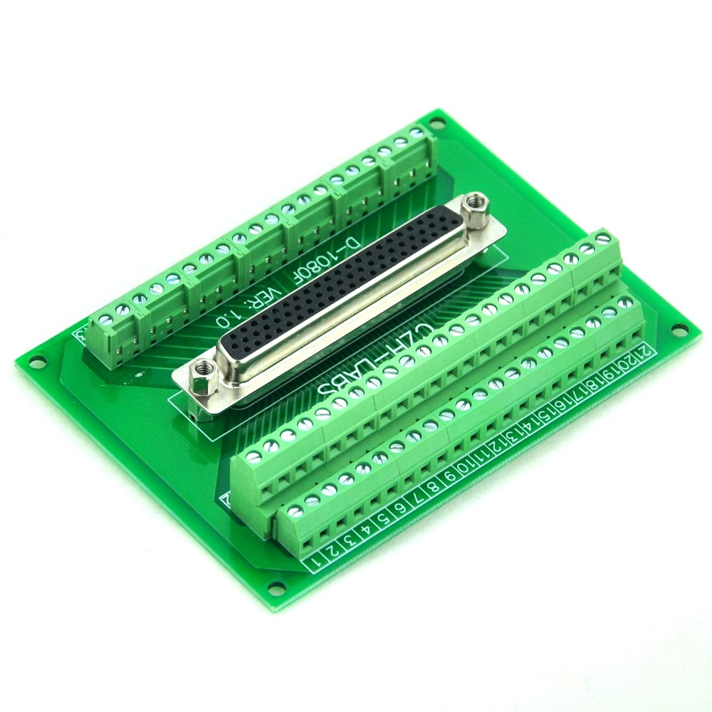 CZH-LABS D-SUB DB62HD Female Header Breakout Board, DSUB.