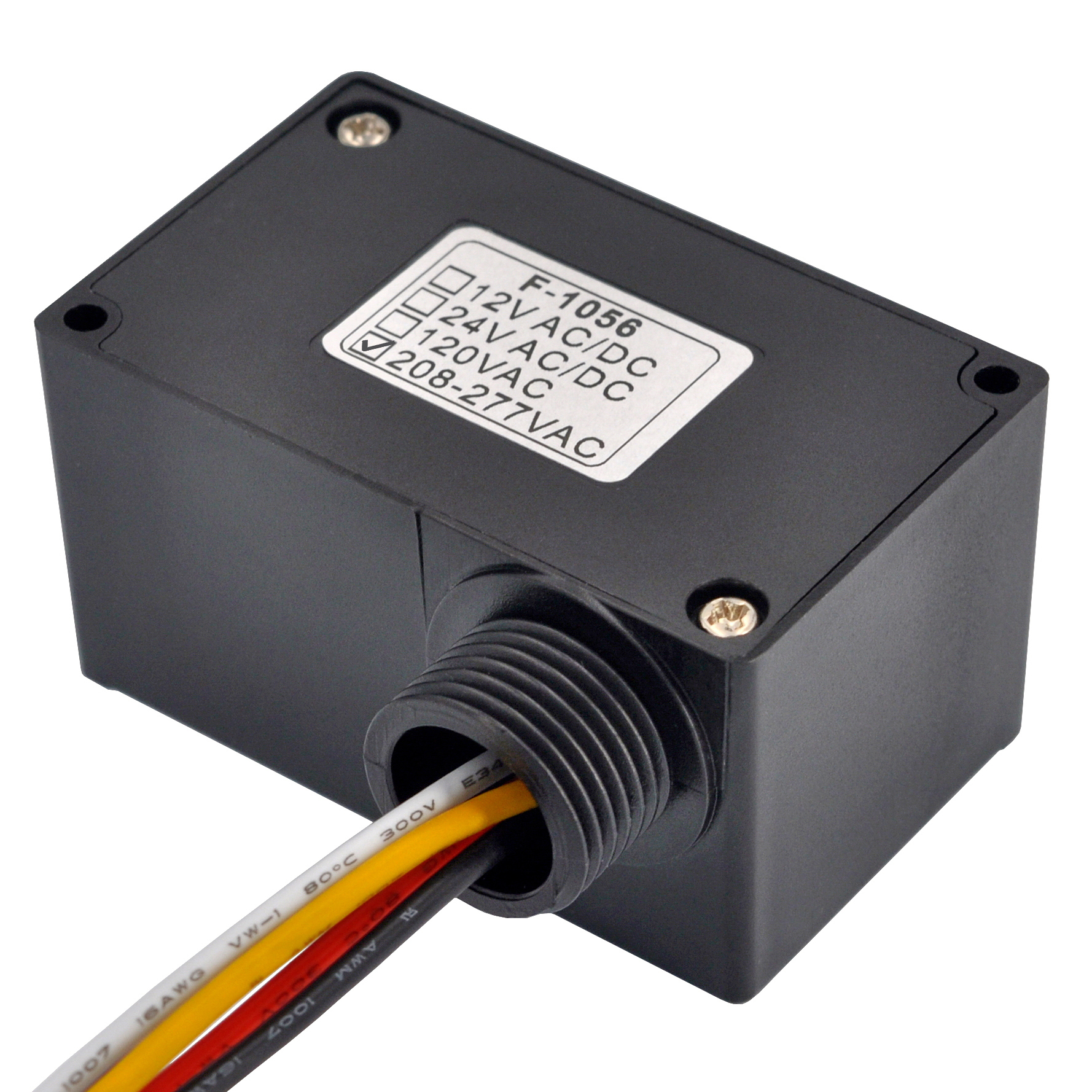 AC 208-277V SPDT 10Amp Power Relay Module, Plastic Enclosure and Pre-wired
