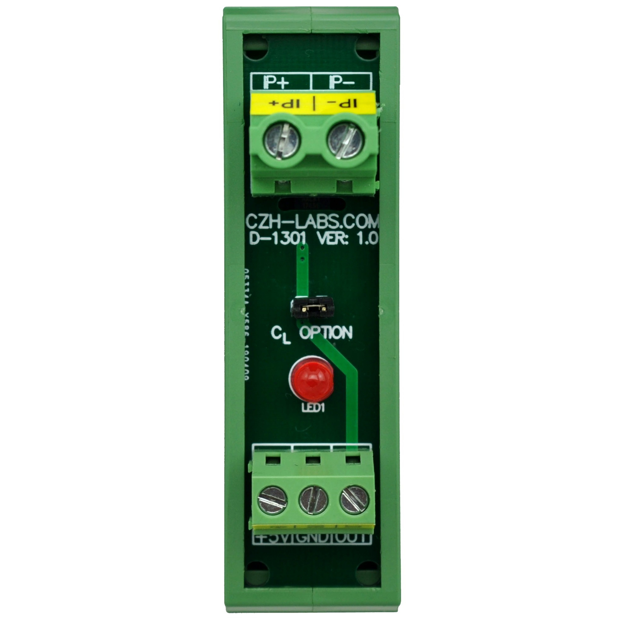 Slim DIN Rail Mount AC/DC +/-20Amp Current Sensor Module, based on ACS712.