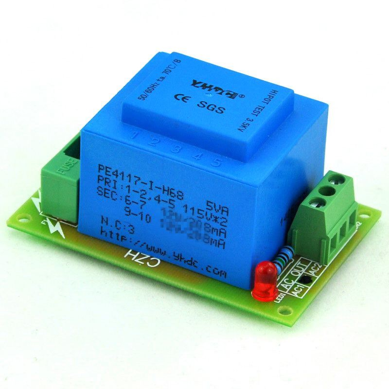 CZH Primary 230VAC, Secondary 36VAC, 5VA Power Transformer Module, D-1005/O, AC36V.