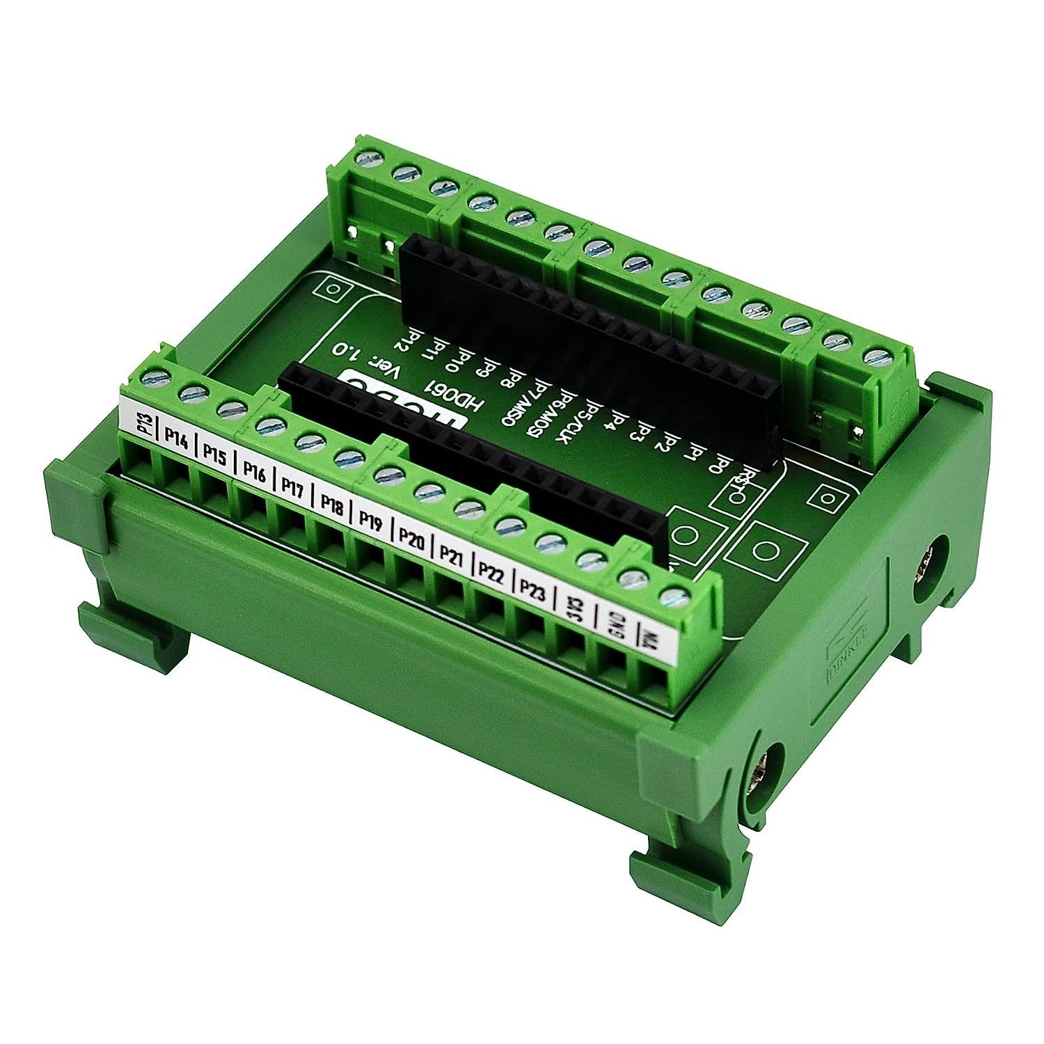 Terminal Block Breakout Board Module for Pycom WiPy LoPy SiPy FiPy (DIN Rail Mount)