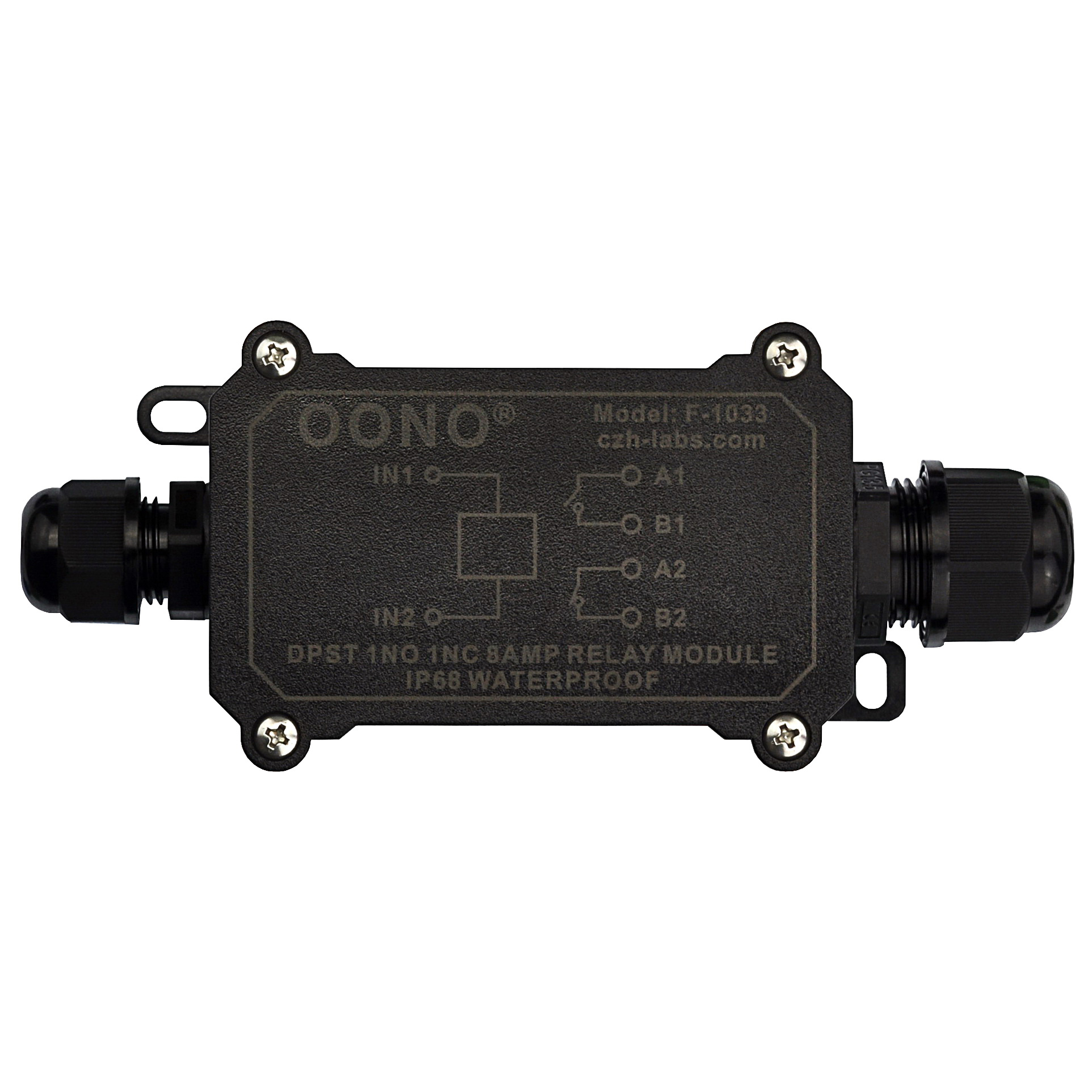 IP68 Waterproof DPST 1NO 1NC 8Amp Power Relay Module (AC/DC 48V)