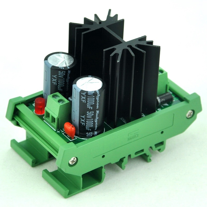 CZH DIN Rail Mount Positive 1.25~37V DC Adjustable Voltage Regulator Module.