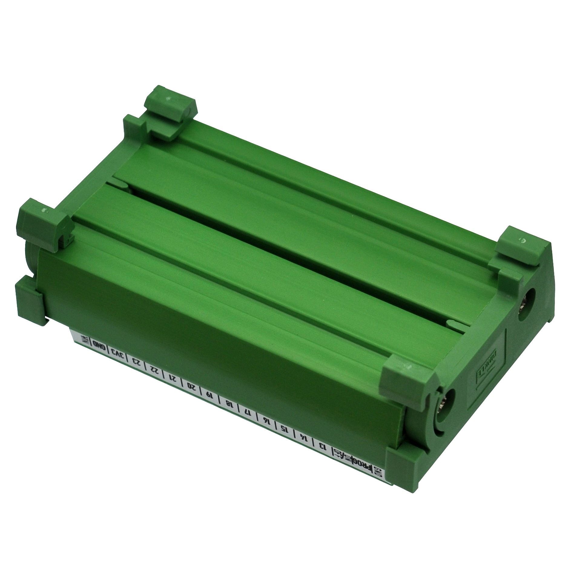Terminal Block Breakout Board Module for Teensy 4.0, DIN Rail Mount Version