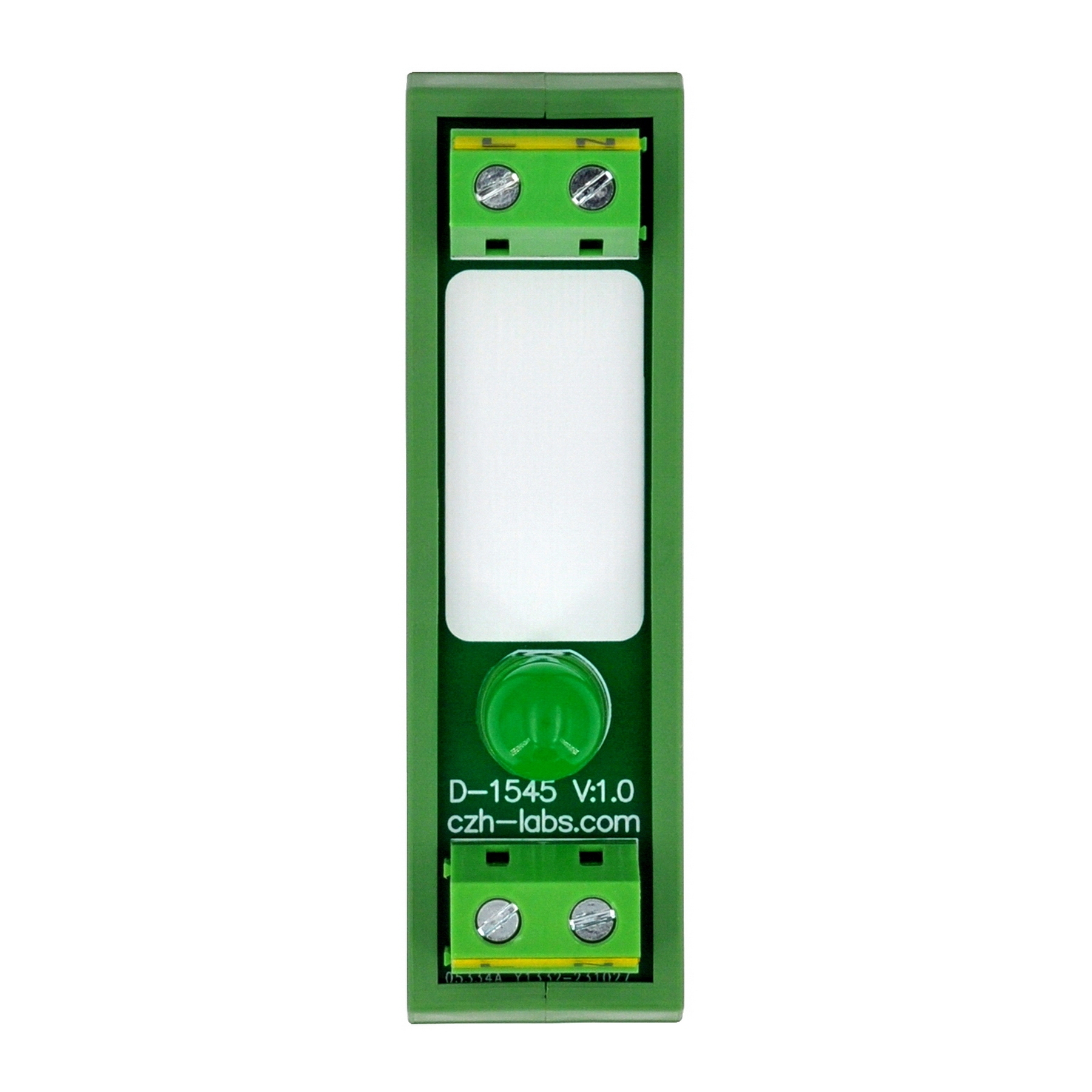 DIN Rail Mount AC 60-280V 1 Channel Green 10mm LED Indicator Light Module