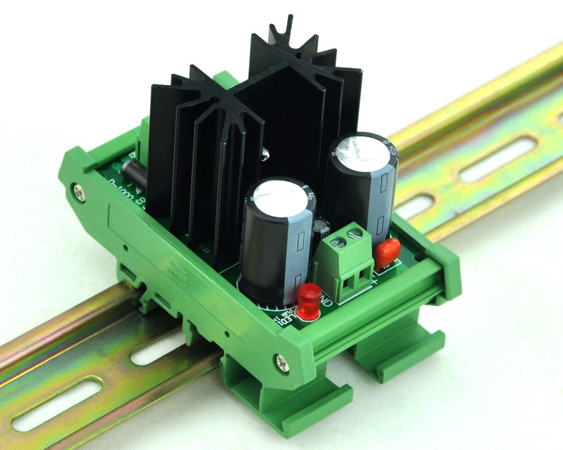 CZH DIN Rail Mount Positive 1.25~37V DC Adjustable Voltage Regulator Module.