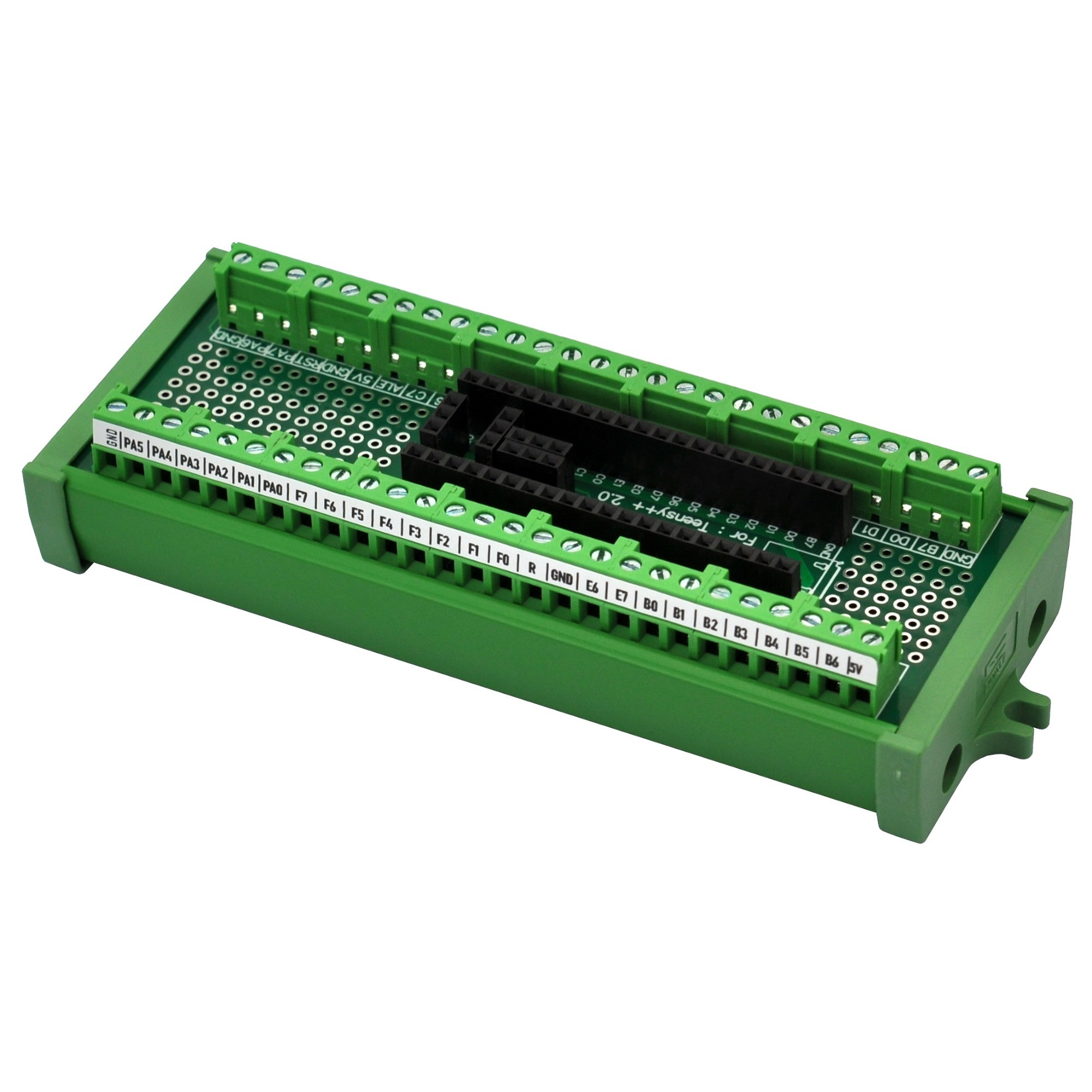 Terminal Block Breakout Board Module for Teensy++ 2.0, Screw Mount Version