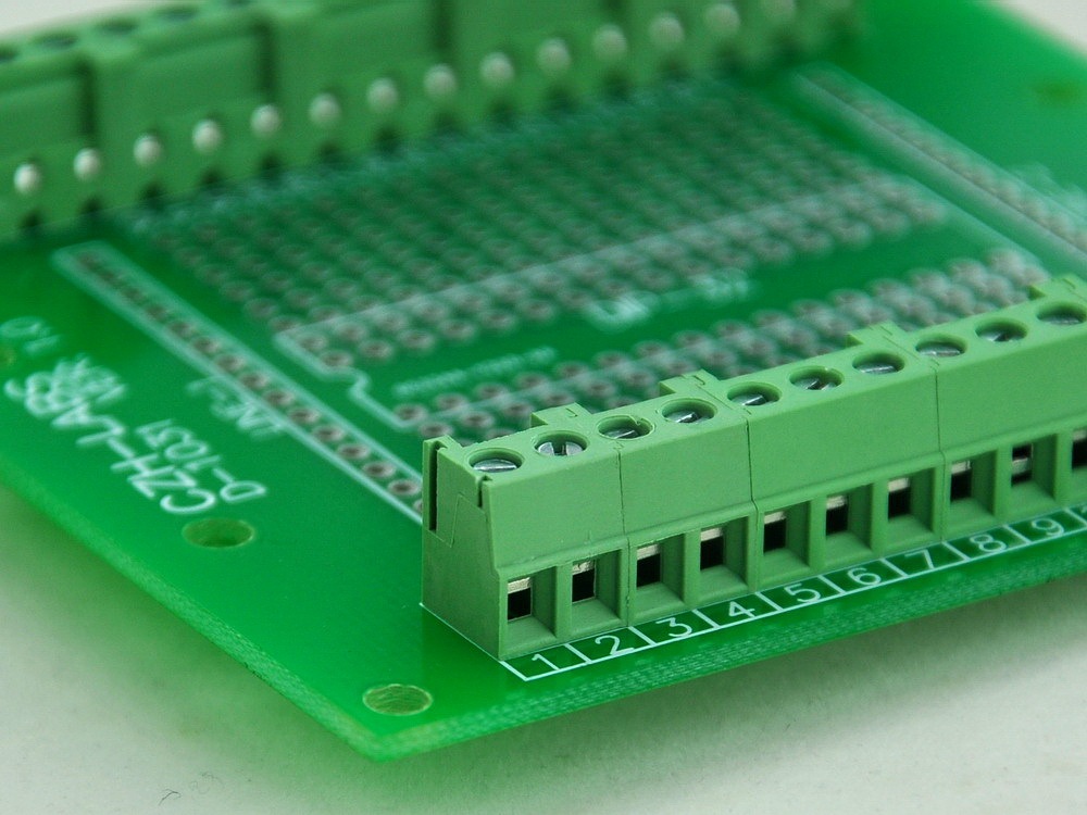DIP-28 Component to Screw Terminal Block Adapter Board, DIP28 PCB.