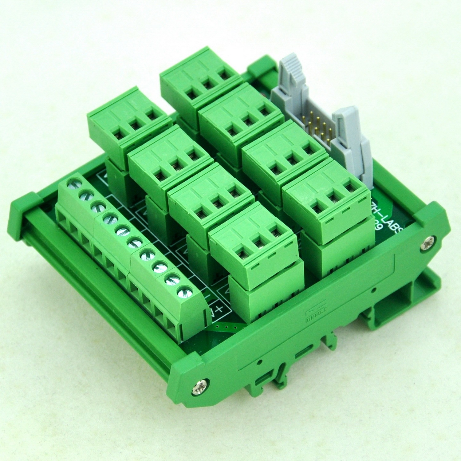CZH-LABS DIN Rail Mount 8 Channel Sensor Signal Plugable Terminal Distribution Module.