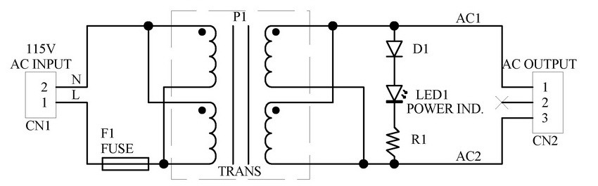 CZH-LABS Primary 115VAC, Secondary 24VAC, 20VA Power Transformer Module, D-1033/E, AC24V.