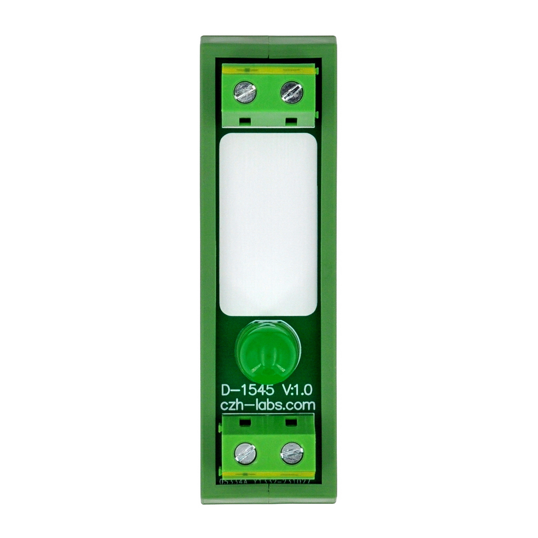 DIN Rail Mount DC 5-32V 1 Channel Green 10mm LED Indicator Light Module