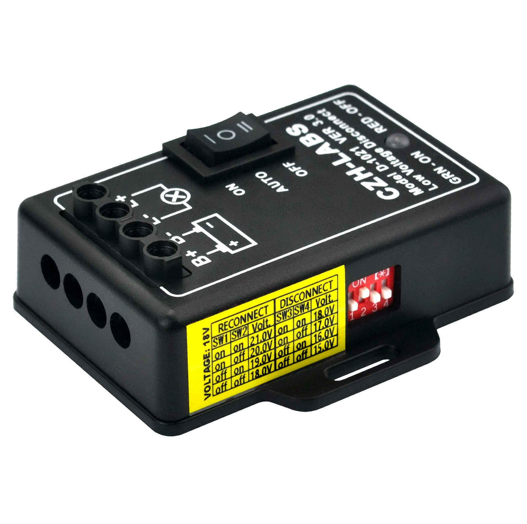 CZH-LABS Low Voltage Disconnect Module LVD, 18V 30A, Protect/Prolong Battery Life.