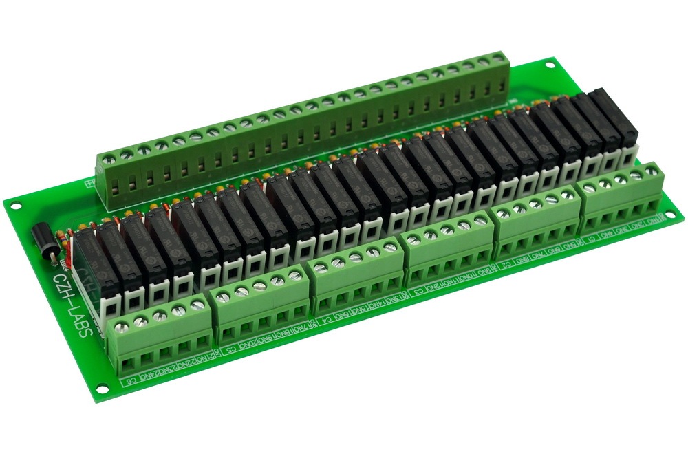 CZH-LABS Slim Panel Mount DC12V Sink/NPN 24 SPST-NO 5A Power Relay Module, APAN3112