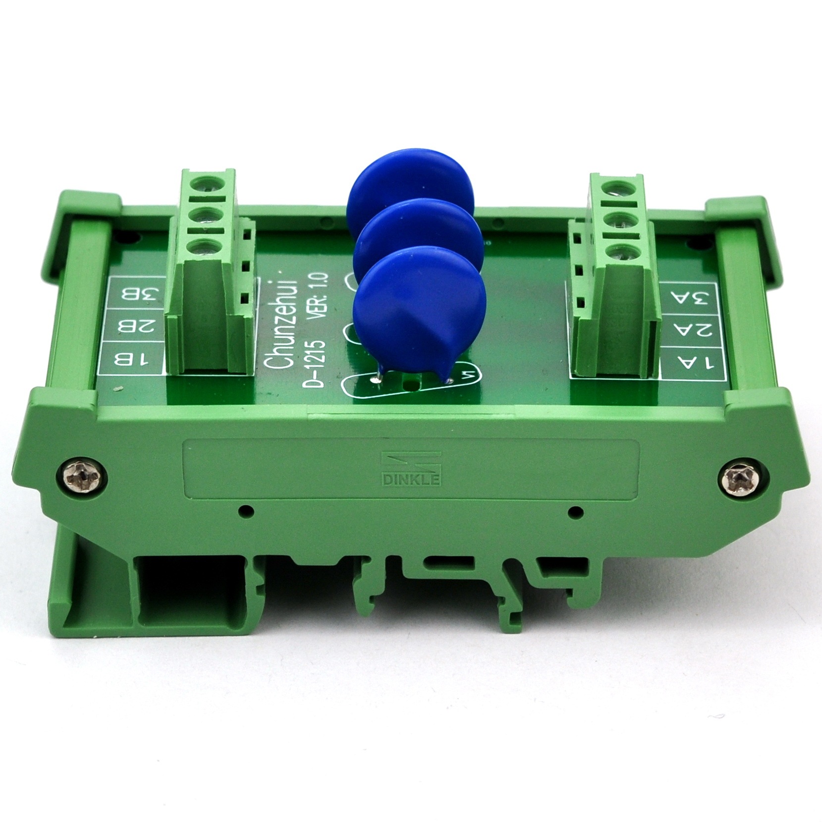Chunzehui 3 Channels Individual DIN Rail Mount 60V SIOV Metal Oxide Varistor Interface Module, Surge Suppressor Protection SPD Board.