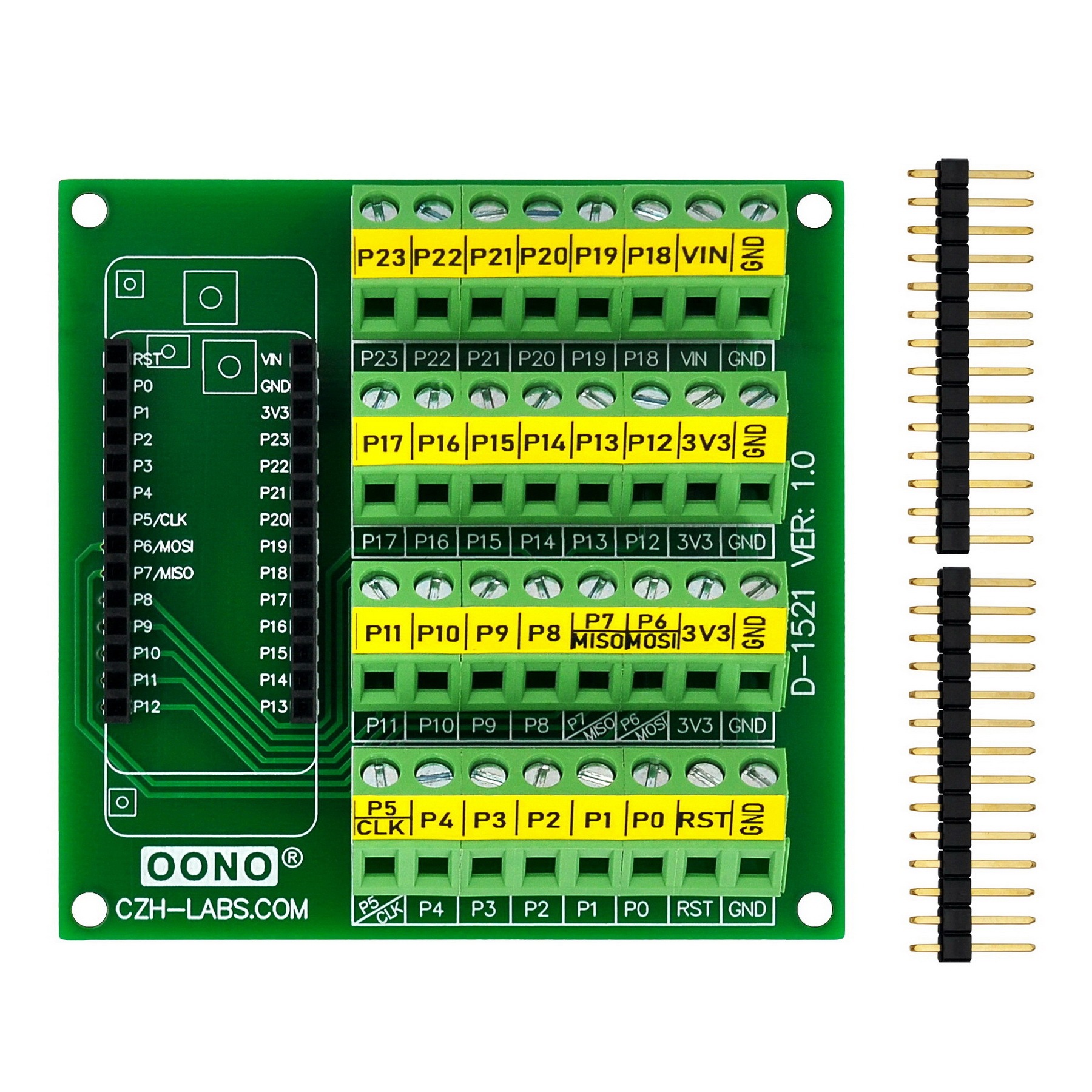 Screw Terminal Block Breakout Module Board for Pycom WiPy LoPy SiPy FiPy