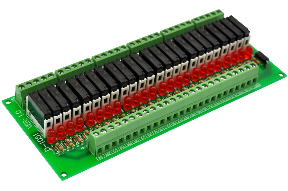 CZH-LABS Slim Panel Mount DC24V Sink/NPN 24 SPST-NO 5A Power Relay Module, APAN3124